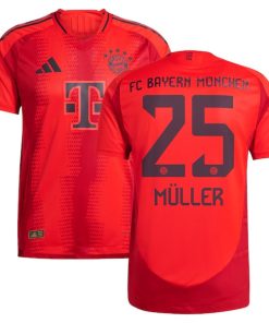 Thomas M¨¹ller Bayern Munich adidas 2024/25 Home Authentic Player Jersey - Red