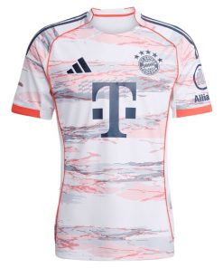 Alternative view of Bayern Munich adidas 2025/26 Away Replica Custom Jersey - White