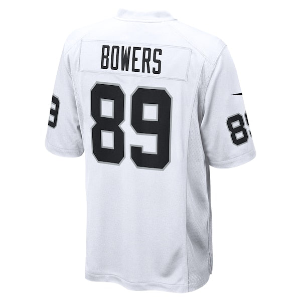 Brock Bowers Las Vegas Raiders Nike Game Jersey - White - Image 3
