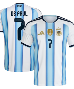 Rodrigo De Paul Argentina National Team adidas 2026 Home Replica Jersey - White