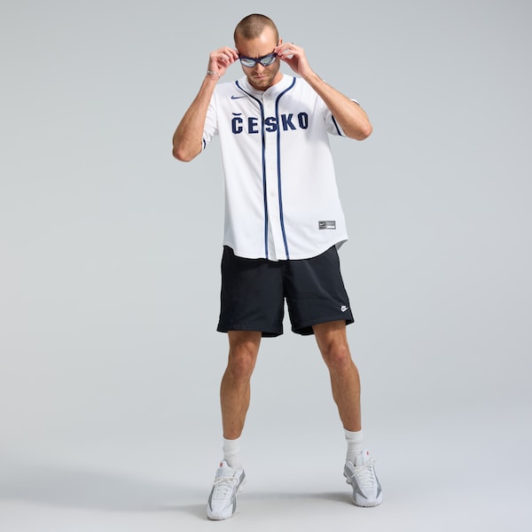 Czech Republic Baseball Nike 2026 World Baseball Classic Home Stadium Jersey - White - Image 3