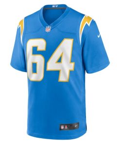 Alternative view of Brenden Jaimes Los Angeles Chargers Nike Game Jersey - Powder Blue