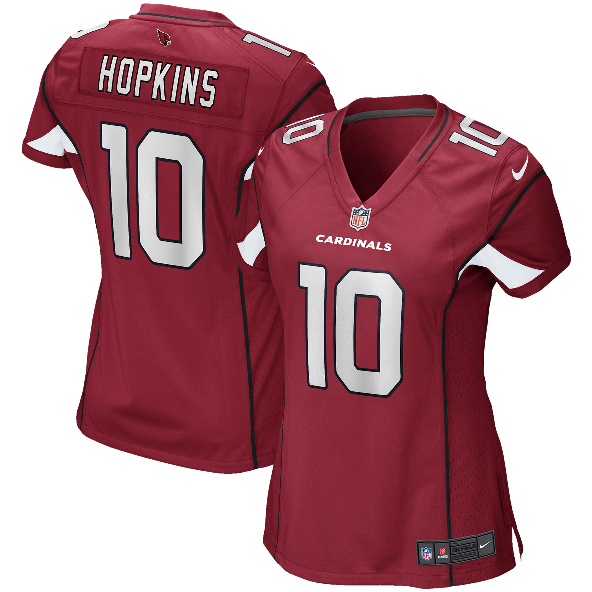DeAndre Hopkins Arizona Cardinals Nike Women's Game Jersey - Black/Cardinal/White - Image 7
