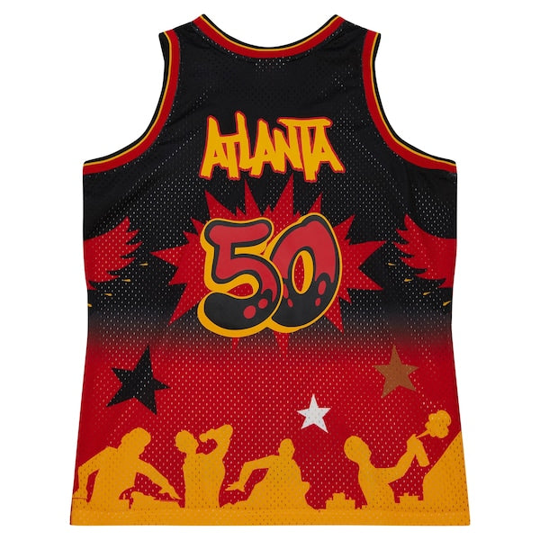 Atlanta Hawks x Tats Cru Hardwood Classics Fashion Jersey - Black - Image 4