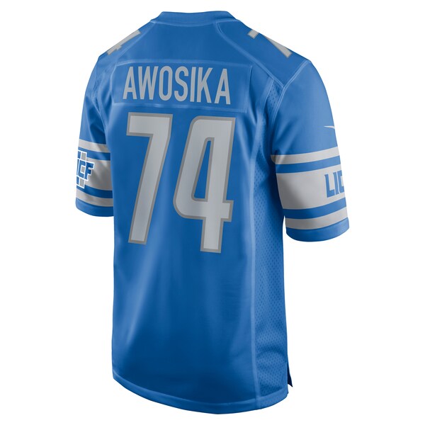 Kayode Awosika Detroit Lions Nike Home Game Player Jersey - Blue - Image 3