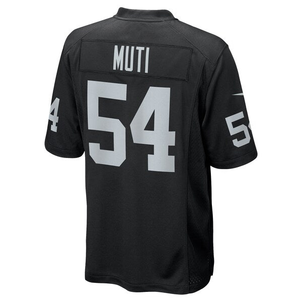 Netane Muti Las Vegas Raiders Nike Team Game Jersey - Black - Image 3
