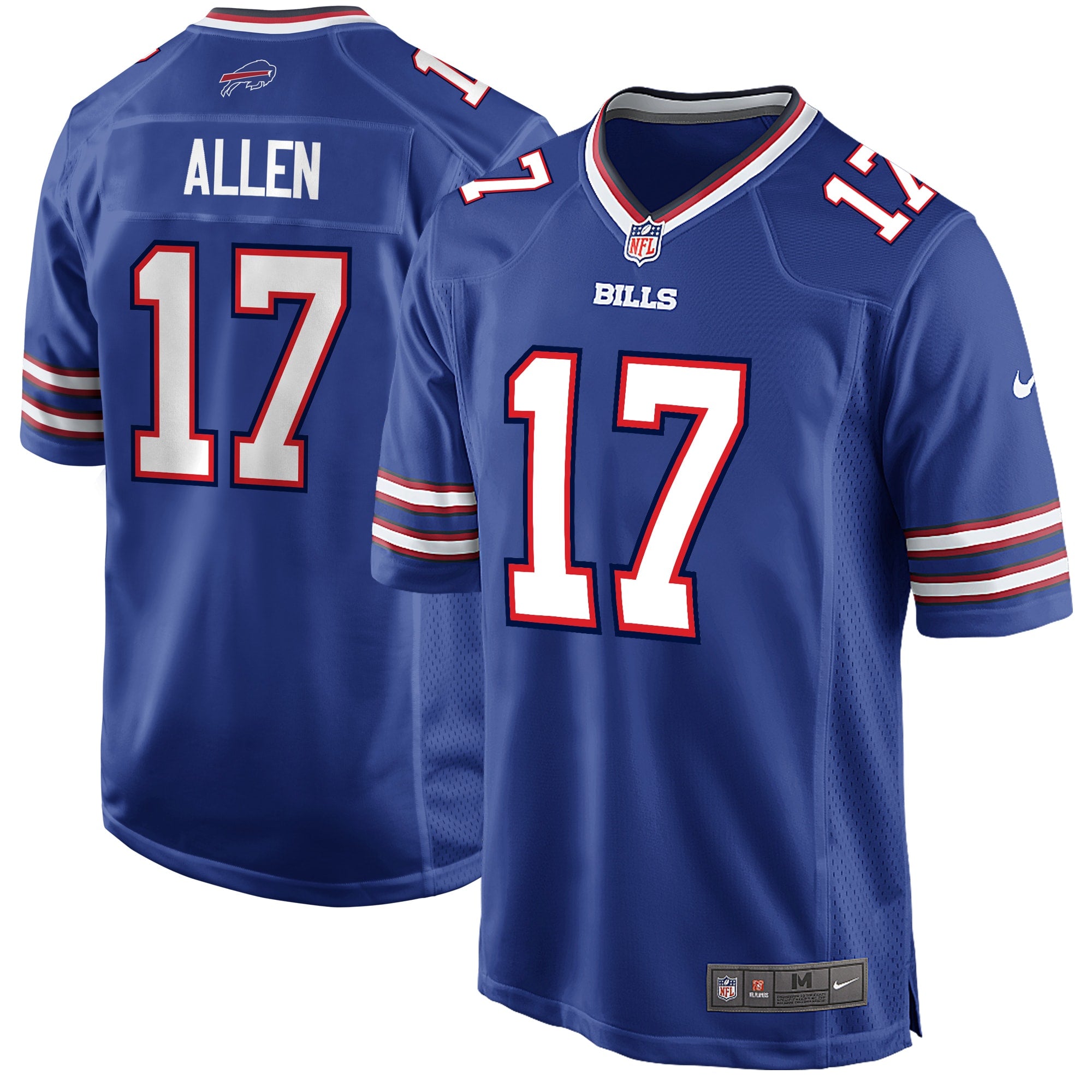 Josh Allen Buffalo Bills Nike Youth Game Jersey - White/Red/Royal - Image 7