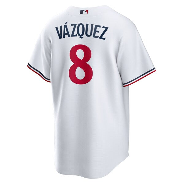 Christian Vazquez Minnesota Twins Nike Home Replica Jersey - White - Image 3
