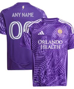 Orlando City SC adidas Youth 2025 Perfect Storm Replica Custom Jersey - Purple