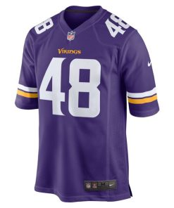 Alternative view of Chris Garrett Minnesota Vikings Nike Home Game Player Jersey - Purple