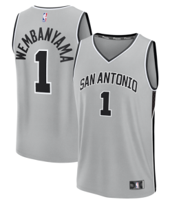 Victor Wembanyama San Antonio Spurs  Fast Break Jersey - Statement Edition - Silver