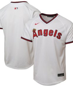 Alternative view of Los Angeles Angels Youth Alternate 2 Limited Jersey - White/Red