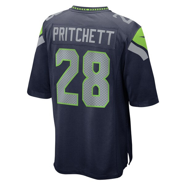 Nehemiah Pritchett Seattle Seahawks Nike Game Jersey - College Navy - Image 5