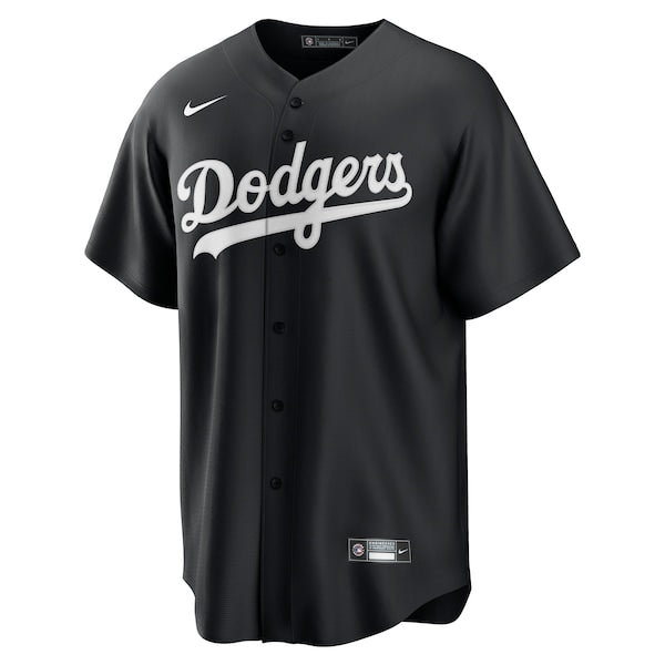 Los Angeles Dodgers Nike Lights Out Replica Jersey - Black - Image 2