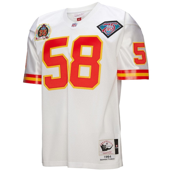 Derrick Thomas Kansas City Chiefs 1994 Authentic Throwback Retired Player Jersey - White - Image 4