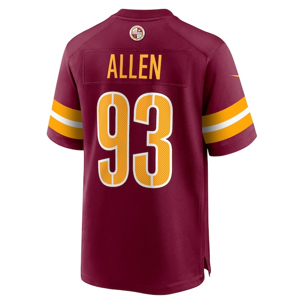 Jonathan Allen Washington Commanders Nike Player Game Jersey - Burgundy - Image 3