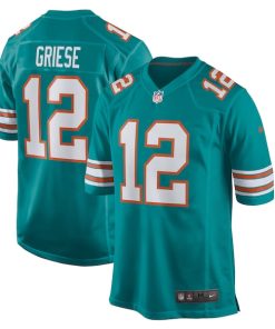 Bob Griese Miami Dolphins Nike Retired Player Jersey - Aqua/White