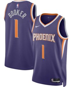 Devin Booker Phoenix Suns Nike Unisex Swingman Jersey - Icon Edition - Purple/White