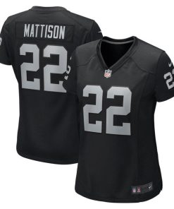 Alexander Mattison Las Vegas Raiders Nike Women's  Game Jersey -  Black