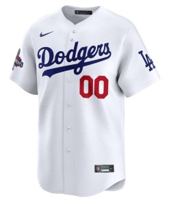 Alternative view of Los Angeles Dodgers Nike 2024 World Series Champions Home Custom Limited Jersey - White
