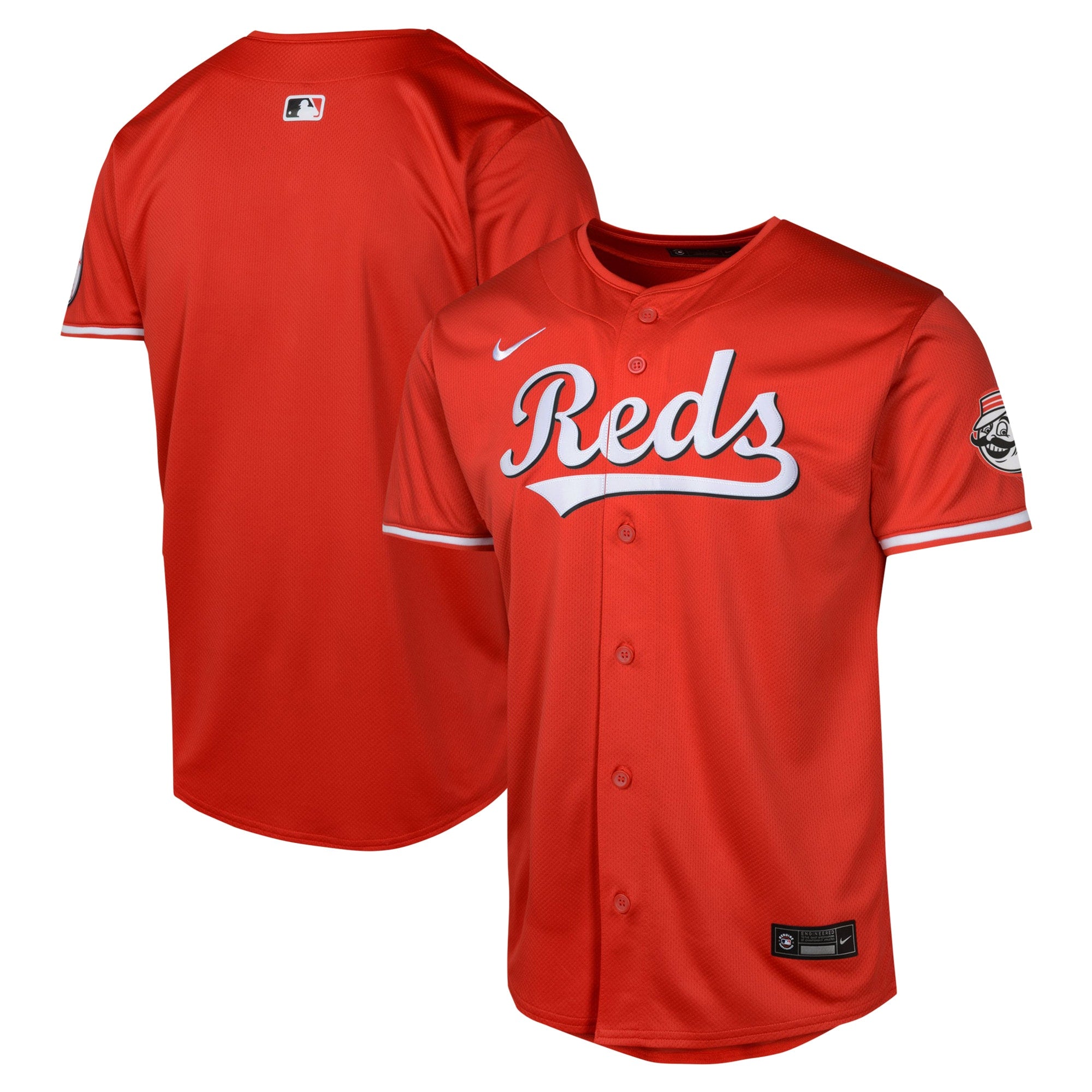 Cincinnati Reds Youth Alternate 2 Limited Jersey - White/Red - Image 5
