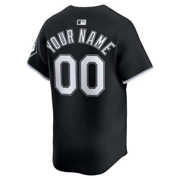 Chicago White Sox Nike Alternate Limited Custom Jersey - Black/White - Image 6