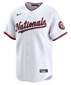 Alternative view of Riley Adams Washington Nationals Nike Home Limited Player Jersey - White