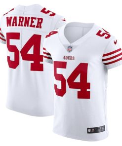 Fred Warner San Francisco 49ers Nike Vapor Elite Jersey - White/Scarlet