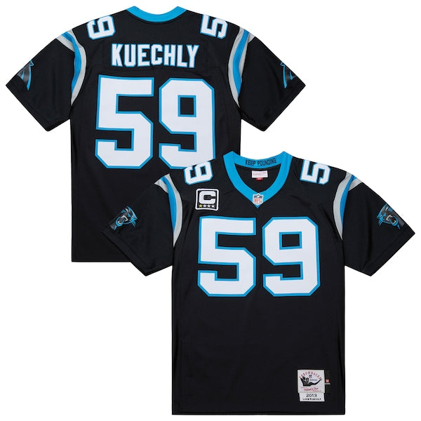 Luke Kuechly Carolina Panthers 2013 Authentic Throwback Retired Player Jersey - Black