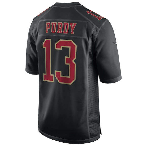 Brock Purdy San Francisco 49ers Nike Fashion Game Jersey - Carbon Black - Image 3