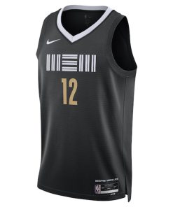 Alternative view of Ja Morant Memphis Grizzlies Nike Unisex 2023/24 Swingman Jersey - Black - City Edition