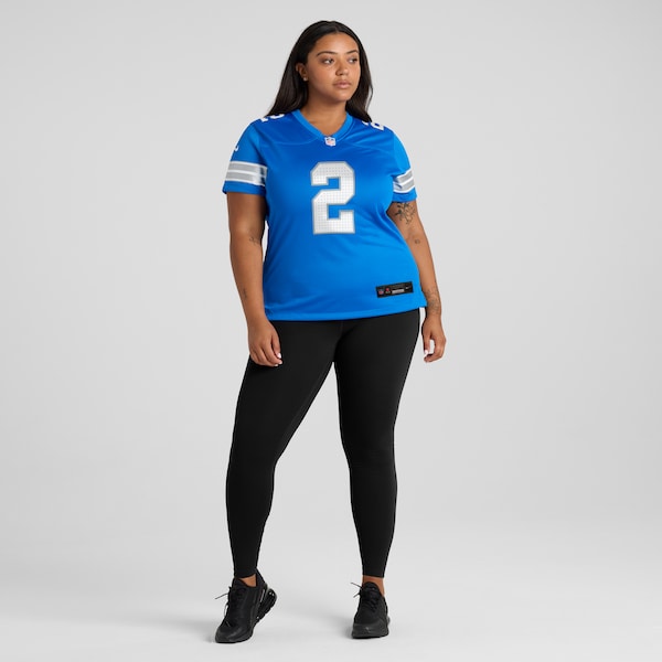 Hendon Hooker Detroit Lions Nike Women's Team Game Jersey - Blue - Image 3