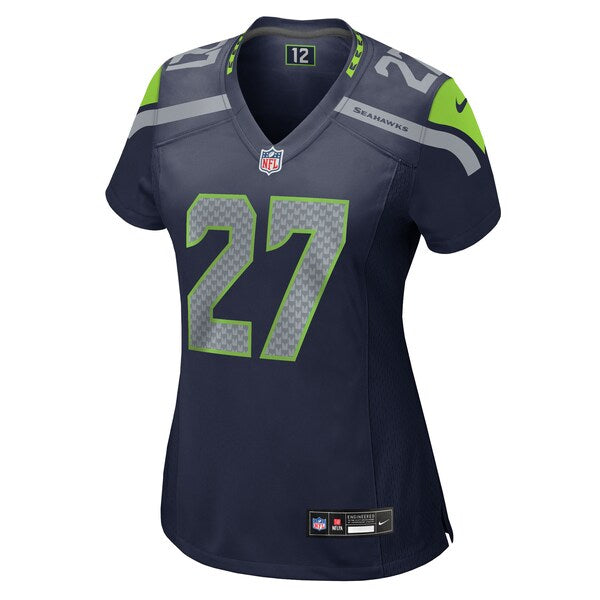 Riq Woolen Seattle Seahawks Nike Women's Team Game Jersey - College Navy/Neon Green/Navy/Royal - Image 6