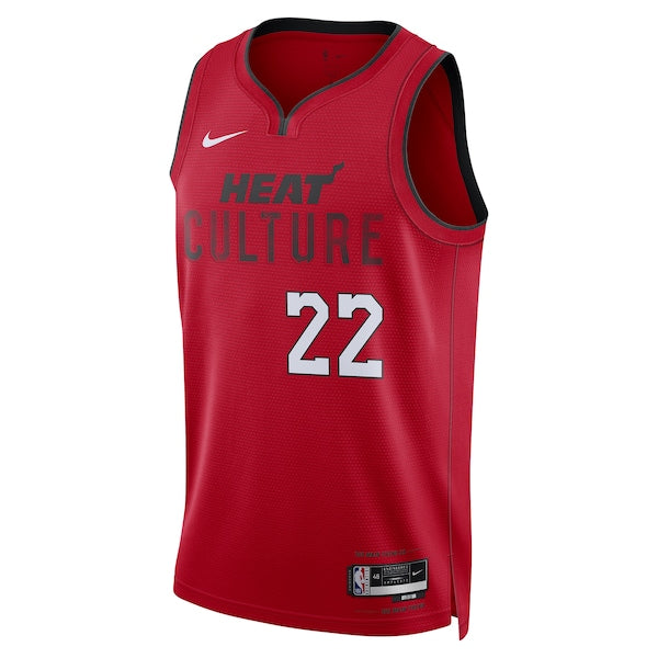 Jimmy Butler Miami Heat Nike Unisex 2024/25 Swingman Player Jersey - City Edition - Red - Image 2