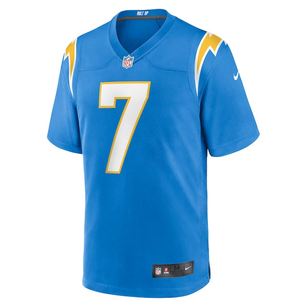 Gerald Everett Los Angeles Chargers Nike Player Game Jersey - Powder Blue/White - Image 3