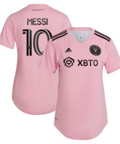 Lionel Messi Inter Miami CF adidas Women's 2024 The Heart Beat Kit Replica Jersey - Pink