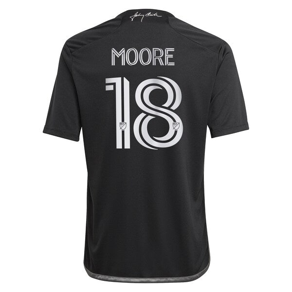 Shaq Moore Nashville SC adidas Youth 2024 Man In Black Kit Replica Player Jersey - Black - Image 3