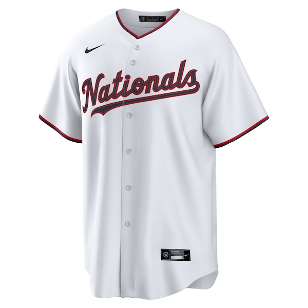 Washington Nationals Nike Home Replica Jersey - White/Navy - Image 3