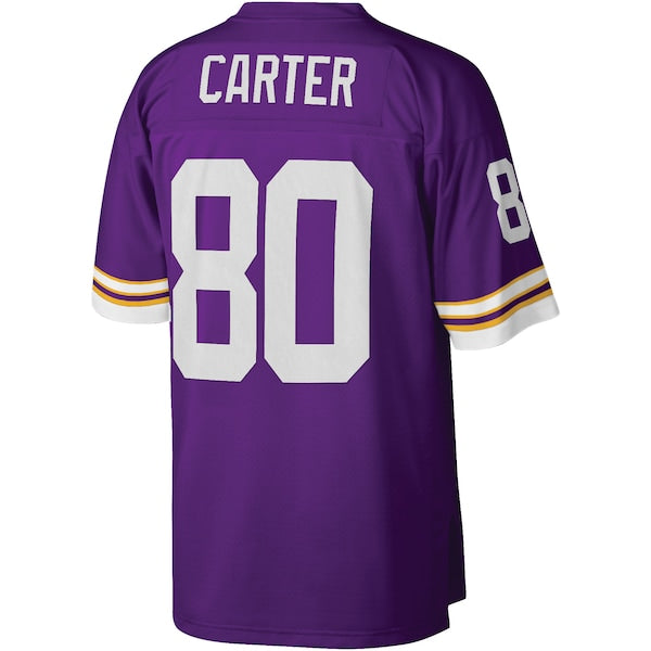 Cris Carter Minnesota Vikings Legacy Replica Jersey - Purple - Image 3