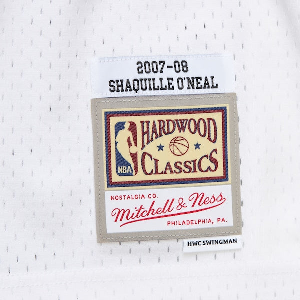 Shaquille O'Neal Miami Heat 2007/08 Hardwood Classics Swingman Jersey - White - Image 6