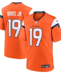 Marvin Mims Jr Denver Broncos Nike Team Game Jersey -  Orange/White/Navy