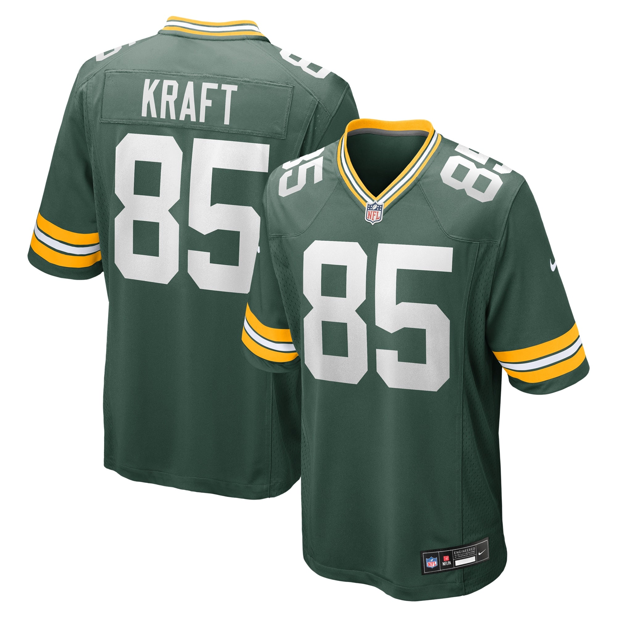 Tucker Kraft Green Bay Packers Nike Alternate Game Jersey - Navy/Green - Image 5