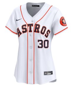 Alternative view of Kyle Tucker Houston Astros Nike Women's  Home Limited Player Jersey - White