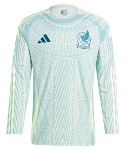 Alternative view of Mexico National Team adidas 2024 Away Replica Long Sleeve Jersey - Green