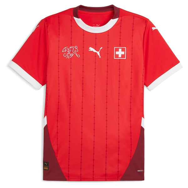 Switzerland National Team Puma 2024 Home Replica Jersey - Red/White - Image 3
