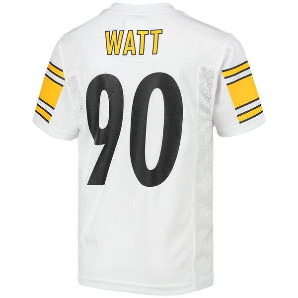 T.J. Watt Pittsburgh Steelers Youth Replica Player Jersey - White - Image 3