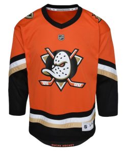 Alternative view of Anaheim Ducks Outerstuff Youth Home Replica Jersey - Orange