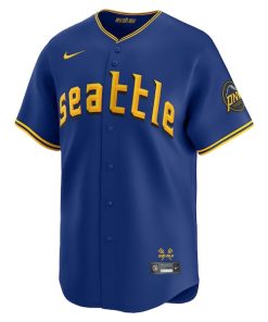 Alternative view of Ichiro Suzuki Seattle Mariners Nike City Connect Retired Player Jersey - Royal