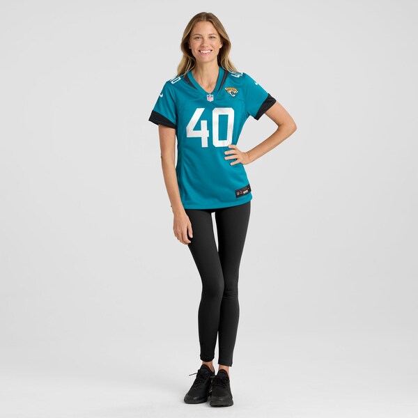 Tyler Hall Jacksonville Jaguars Nike Women's Team Game Jersey - Teal - Image 4