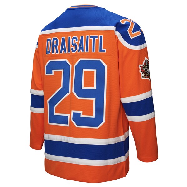Leon Draisaitl Edmonton Oilers Power Play Jersey - Orange - Image 3